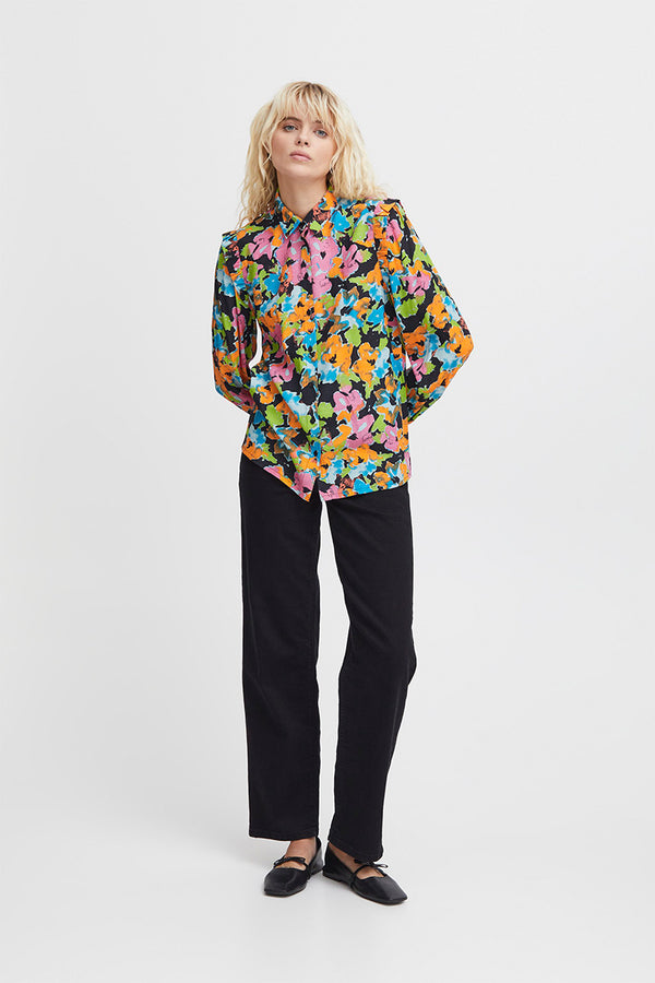 ICHI blouse lange mouw - Solange Fashion