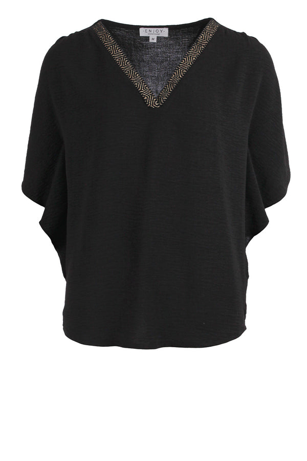 ENJOY blouse korte mouw - Solange Fashion