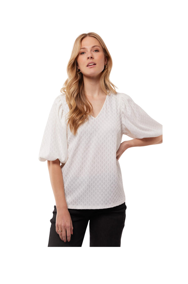 C&S THE LABEL blouse korte mouw