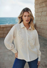 C&S THE LABEL blouse lange mouw