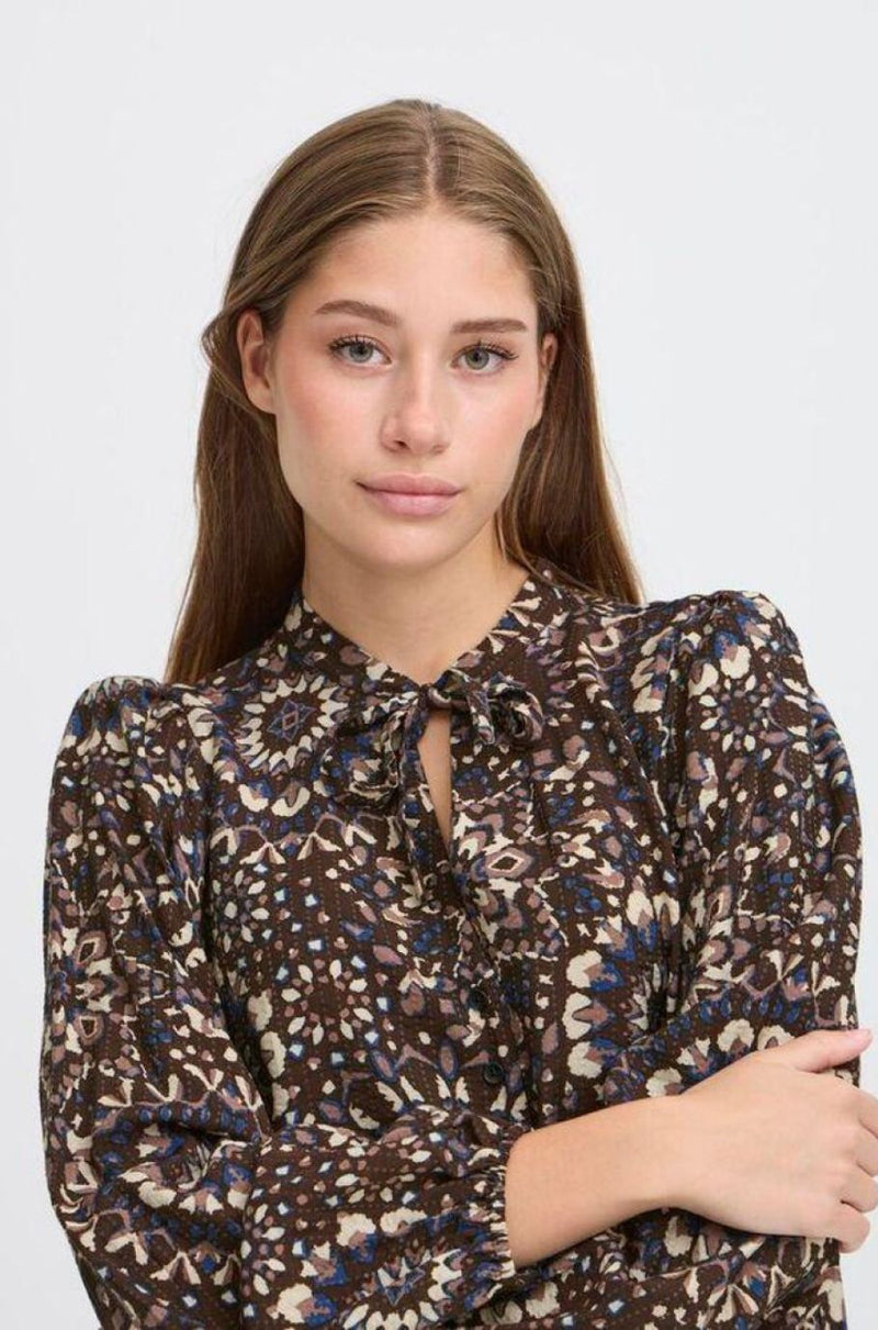 ICHI blouse lange mouw