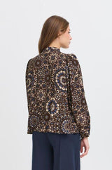 ICHI blouse lange mouw
