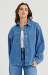 CUP OF JOE DENIM blouse lange mouw