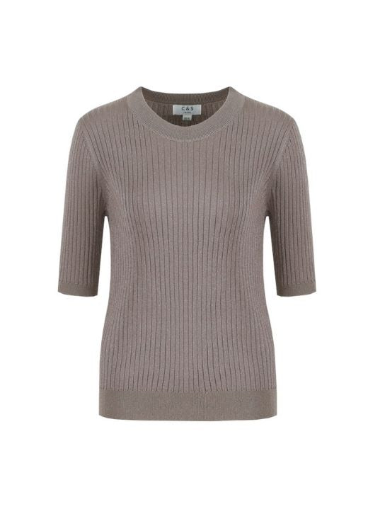 C&S THE LABEL top korte mouw