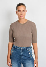 C&S THE LABEL top korte mouw