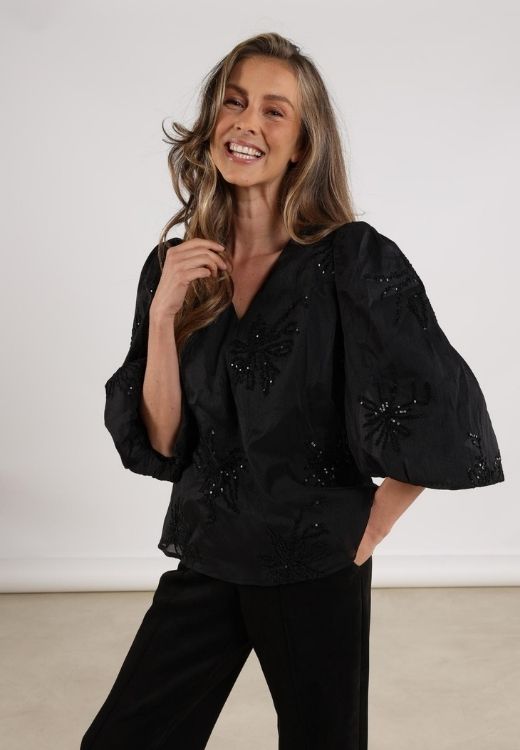 NUKUS blouse korte mouw