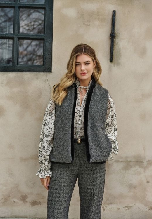 C&S THE LABEL blouse lange mouw