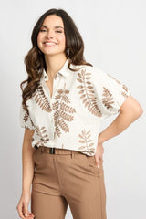 C&S THE LABEL blouse korte mouw