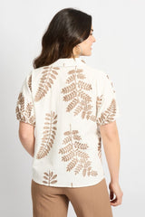 C&S THE LABEL blouse korte mouw