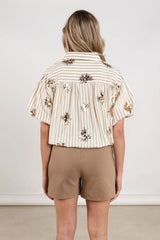 NUKUS blouse korte mouw