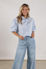 NUKUS blouse korte mouw