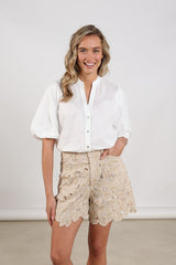 NUKUS blouse korte mouw