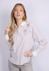 C&S THE LABEL blouse lange mouw