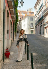 C&S THE LABEL blouse lange mouw