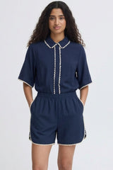 ICHI blouse korte mouw