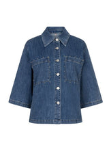 ESQUALO blouse korte mouw