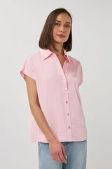 ESQUALO blouse korte mouw