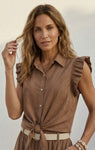 SOLANGE blouse korte mouw