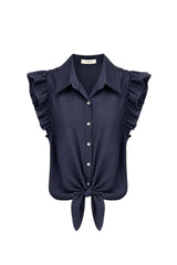 SOLANGE blouse korte mouw