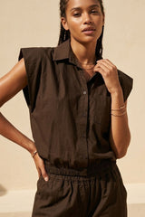 SOLANGE top korte mouw
