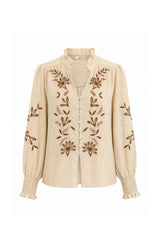 SOLANGE blouse lange mouw
