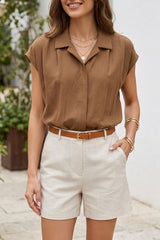 SOLANGE top korte mouw