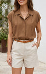 SOLANGE top korte mouw