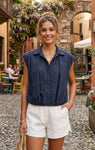 SOLANGE top korte mouw