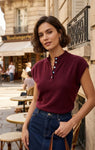 SOLANGE top korte mouw