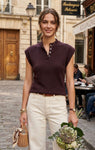 SOLANGE top korte mouw