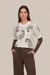 C&S THE LABEL top korte mouw