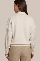 C&S THE LABEL top korte mouw