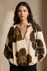 SOLANGE blouse lange mouw