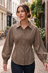 SOLANGE blouse lange mouw