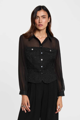 MORGAN blouse lange mouw