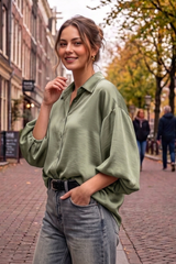 SOLANGE blouse lange mouw