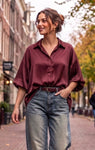 SOLANGE blouse lange mouw