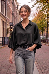 SOLANGE blouse lange mouw