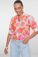 Geisha blouse korte mouw