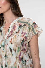 Geisha blouse korte mouw