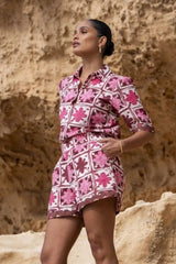 Geisha blouse korte mouw