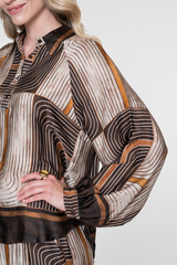 Geisha blouse lange mouw
