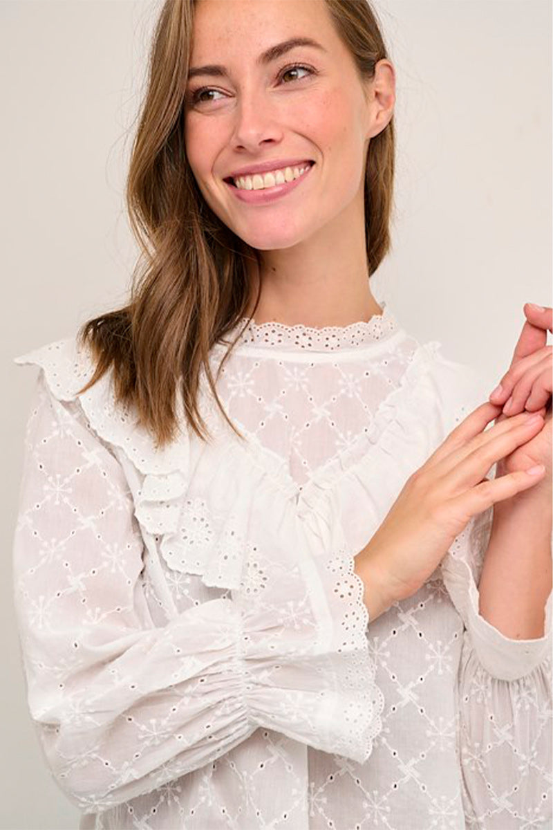 CREAM blouse lange mouw - Solange Fashion