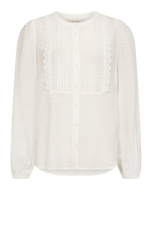 FREEQUENT blouse lange mouw - Solange Fashion