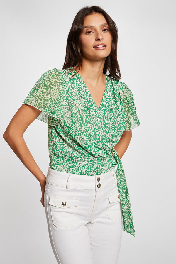 MORGAN blouse korte mouw - Solange Fashion