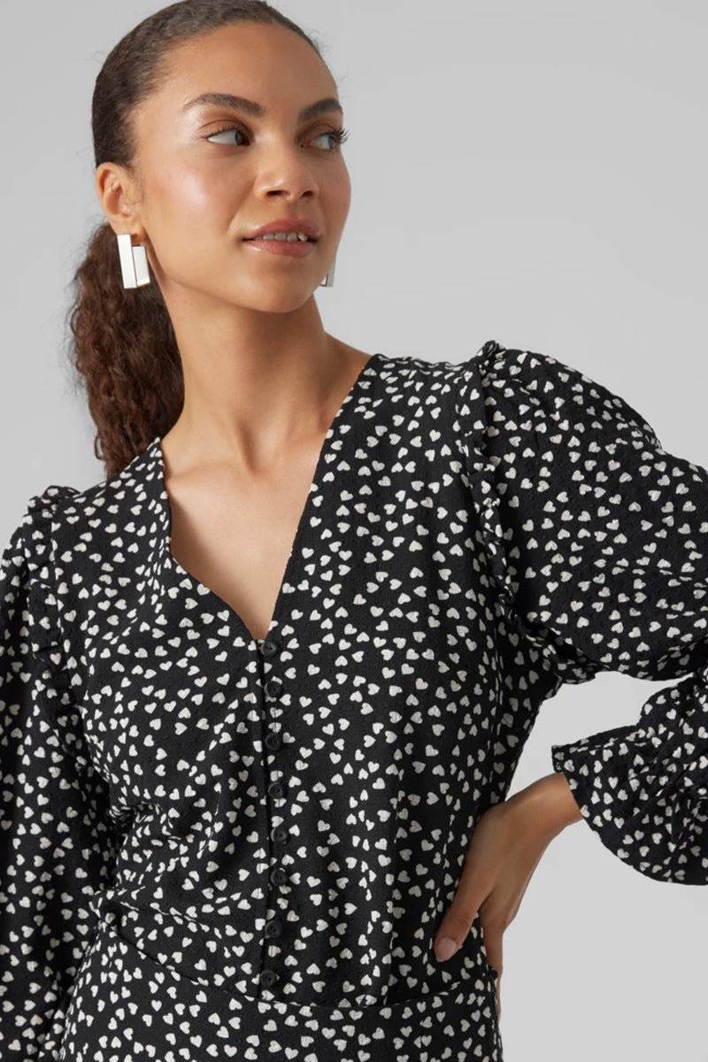 Vero Moda blouse lange mouw - Solange Fashion