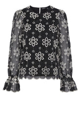 Pieces blouse lange mouw - Solange Fashion